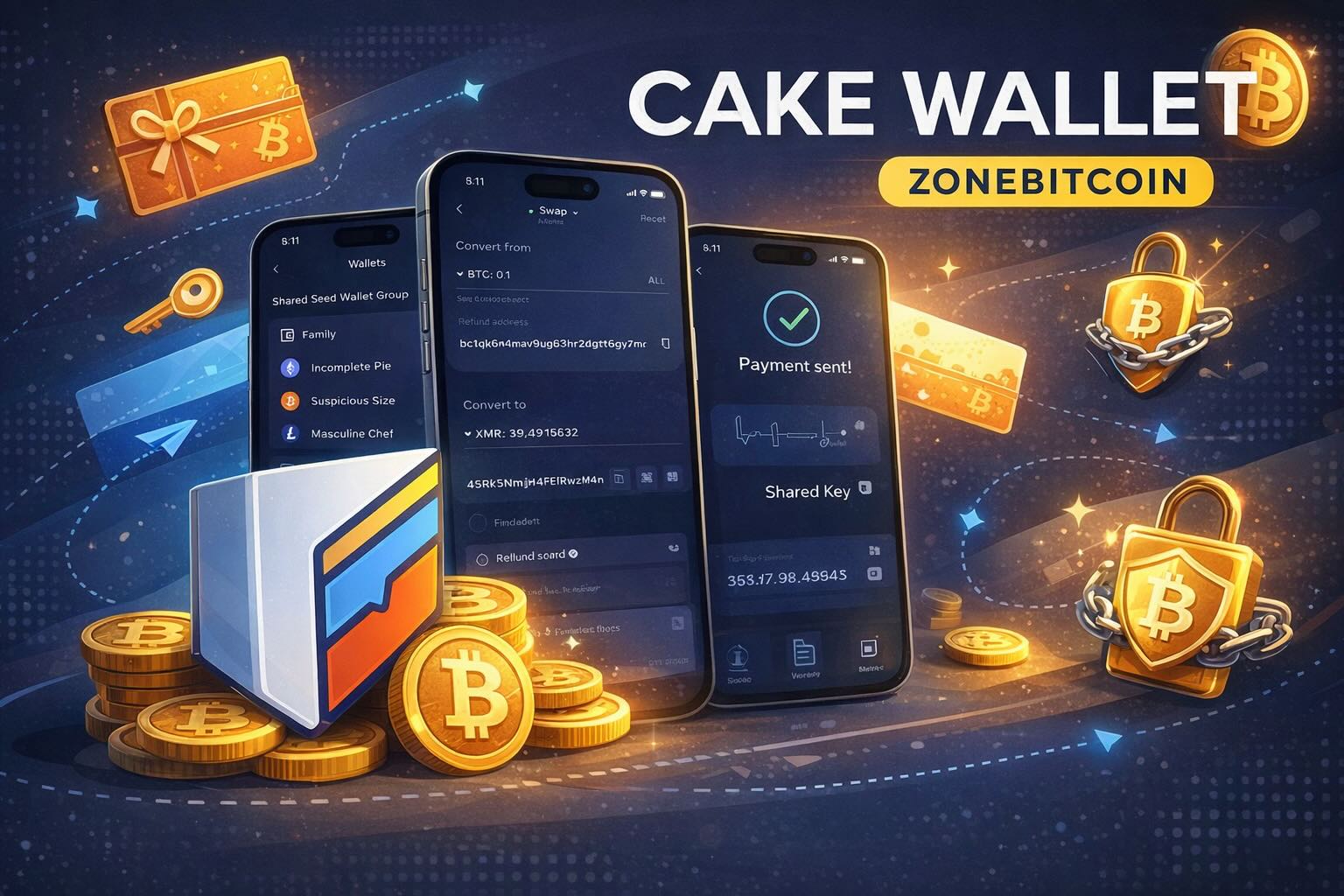 CakeWallet: Monero en Bitcoin in een privéwallet