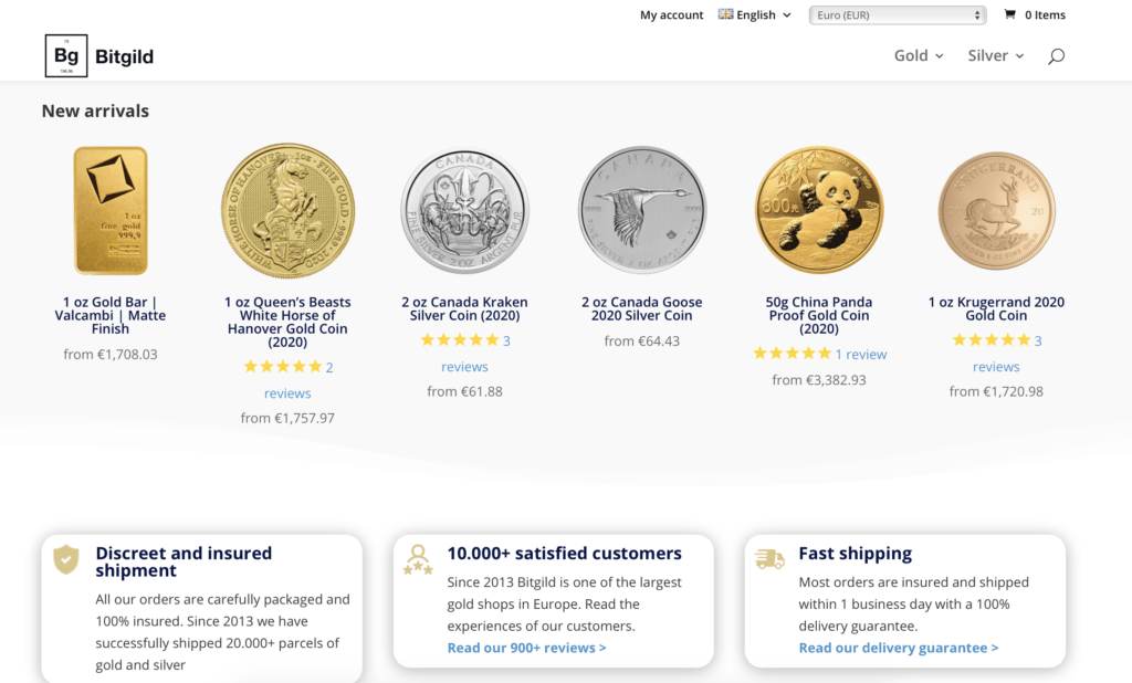 acheter de l'or avec du bitcoin sur bitgild