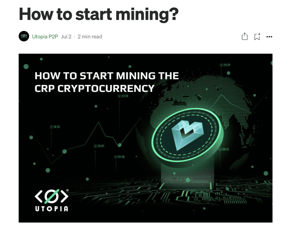 miner du Crypton ( CRP)