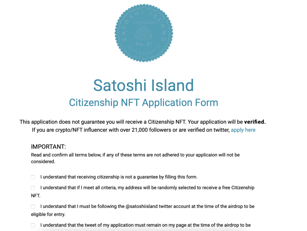aplikasi untuk pulau satoshi